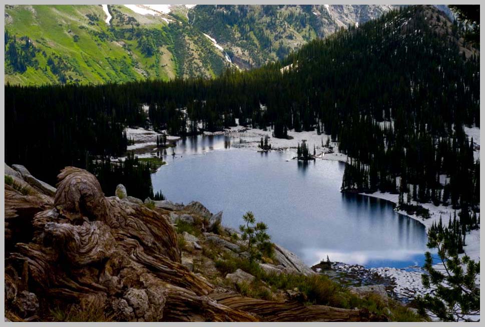 CLIFF CREGO | ABOVE HIDDEN LAKE, late mountan spring