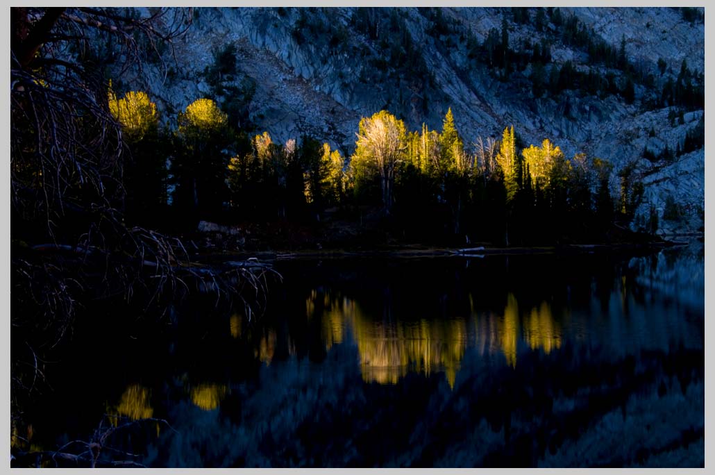 FIRSTLIGHT & TREELINE—October at Ice Lake . . . 