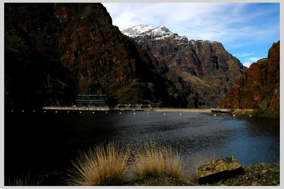 Hells Canyon Dam I . . . view from upstream, Northeast Oregon / Idaho