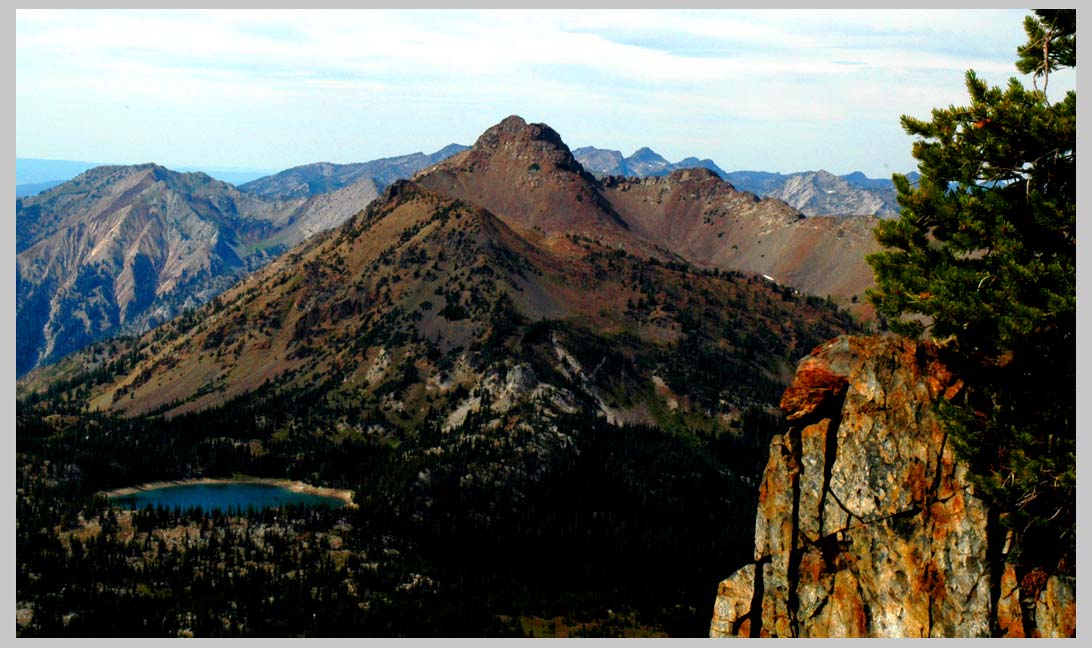 CLIFF CREGO | Krag Peak with Muir Lake ("Crater Lake")