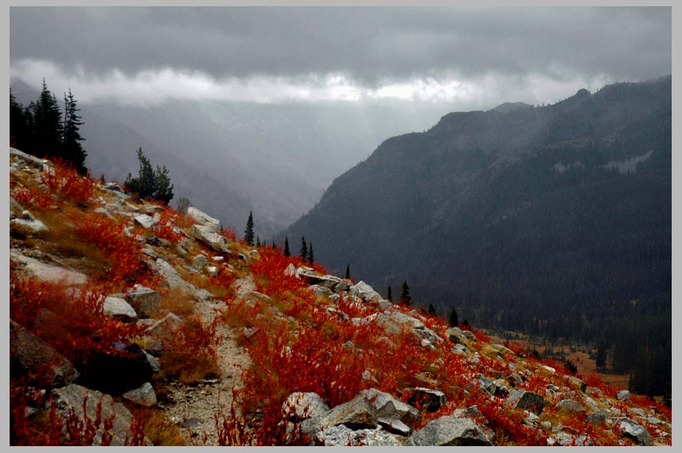 CLIFF CREGO: October Path, Northend of East Eagle . . . Eagle Cap Wilderness