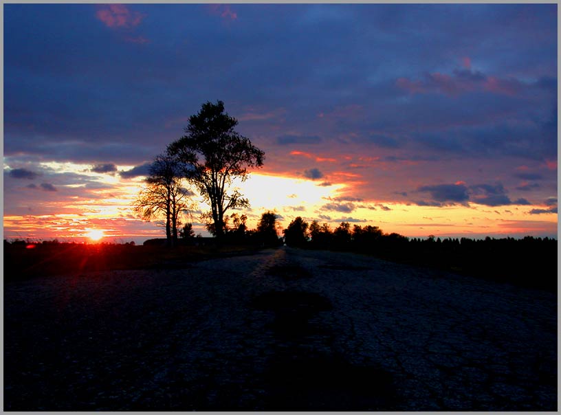 open road, looking west