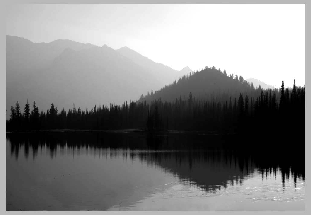 Smoke on Hidden Lake. Eagle Cap Wilderness