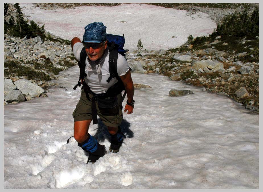 Summer Snow Fieldwork, East Eagle Valley, South Wallowas