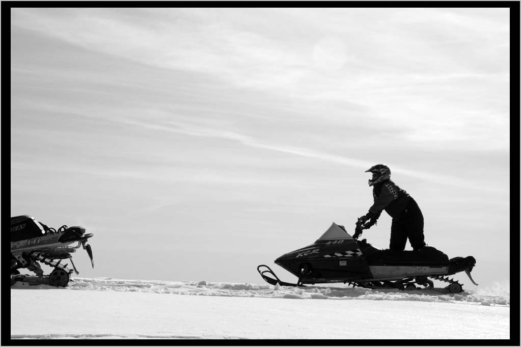 CLIFF CREGO | Snowmachines, silhouette