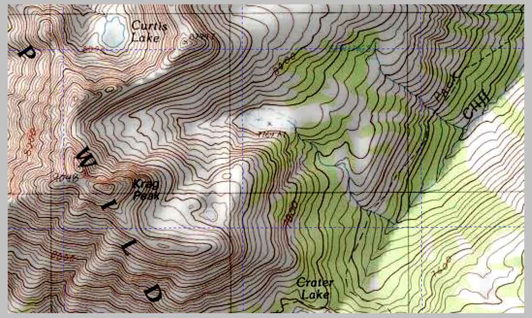 TOPO—Krag Peak Crossing. Eagle Cap Wilderness