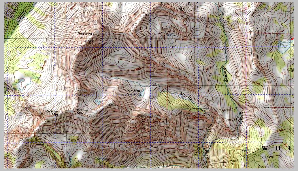 CLIFF CFEGO | TOPO—Red Mountain (2913 m.). Eagle Cap Wilderness