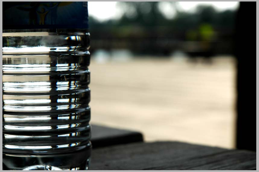 WATER BOTTLE—waste on the wayside