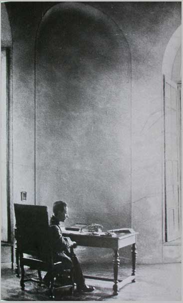rilke at writing table