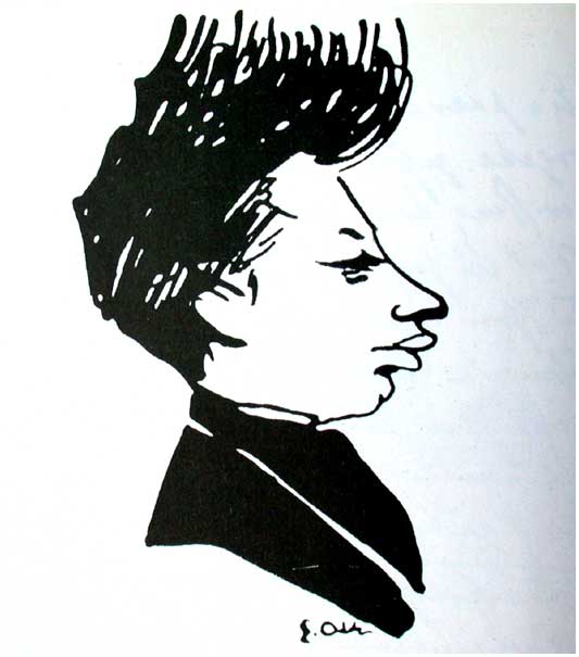 emil orlik's sketch of rilke