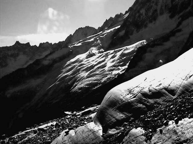 Glacier Landscape, the Alps