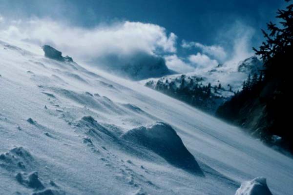 Sharp Wind, Ski Tracks, Spring Wind